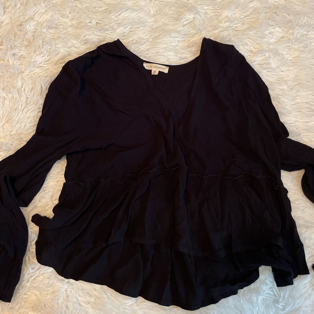 LA hearts black long sleeve